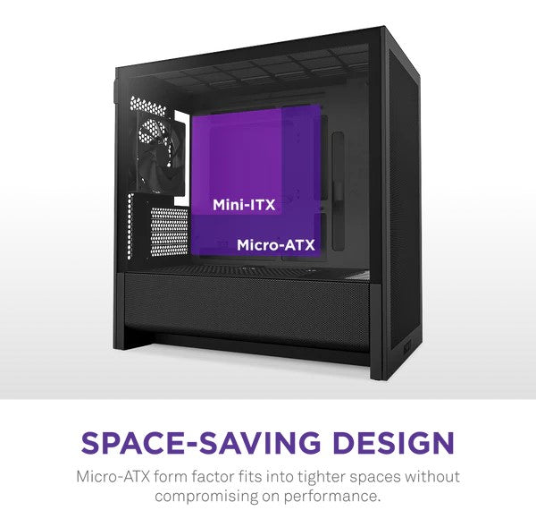 NZXT H3 Flow Black Micro-ATX Airflow Case