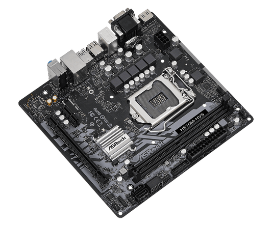 ASRock H510M-HVS Supports 10th Gen Intel® Core™ Processors and 11th Gen Intel® Core™ Processors, Supports DDR4 3200MHz (OC)
