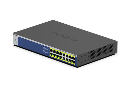 NETGEAR 16-Port Gigabit Ethernet High-Power PoE+ Unmanaged Switch 260W (GS516PP-100NAS)