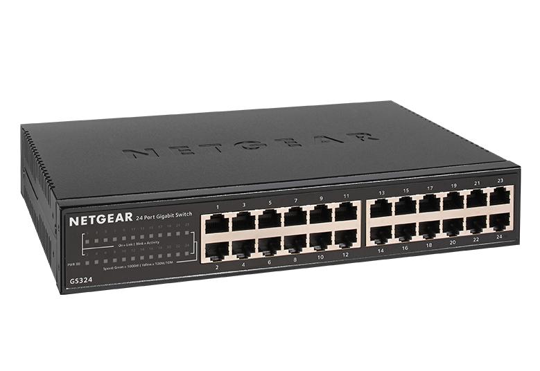 NETGEAR SOHO 24-Port Gigabit Ethernet Unmanaged Switch Version 2.0 (GS324-200NAS / GS324-200EUS)