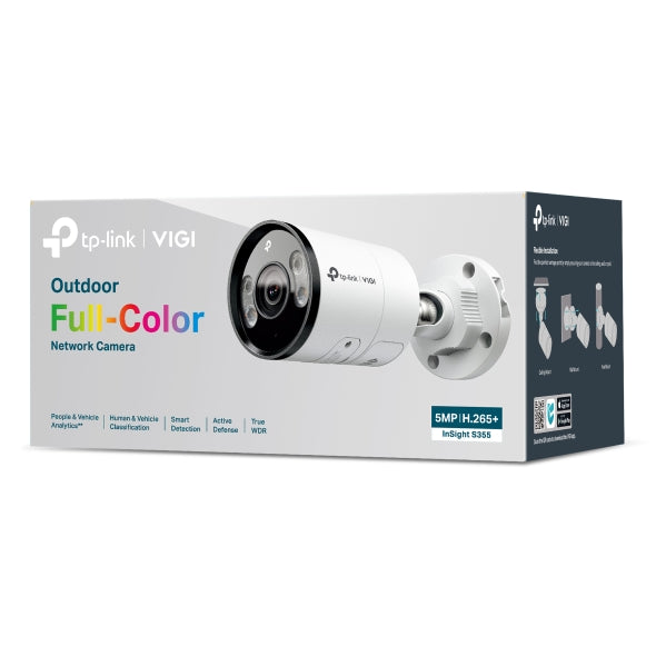 Tp-Link InSight S355(2.8/4/6mm) I VIGI 5MP Outdoor Full-Color Bullet Network Camera