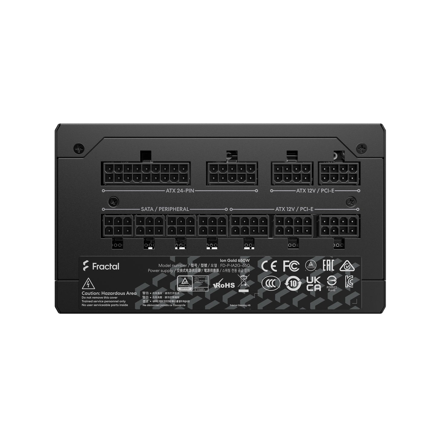 Fractal Design ION Gold 650W Fully Modular Power Supply, US Cord