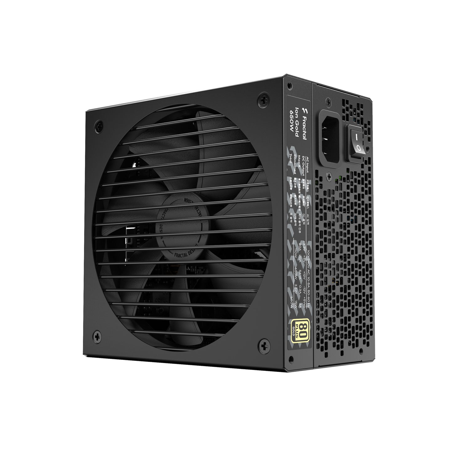 Fractal Design ION Gold 650W Fully Modular Power Supply, US Cord