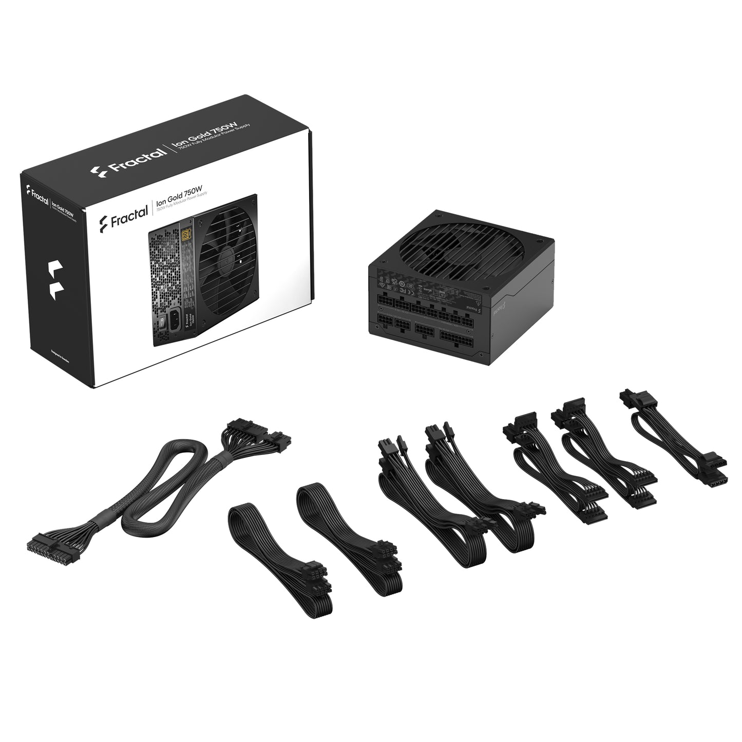 Fractal Design ION Gold 750W Fully Modular Power Supply, US Cord