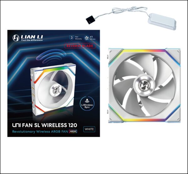 Lian Li Uni Fan SL Wireless 120 Reverse Blade (White)