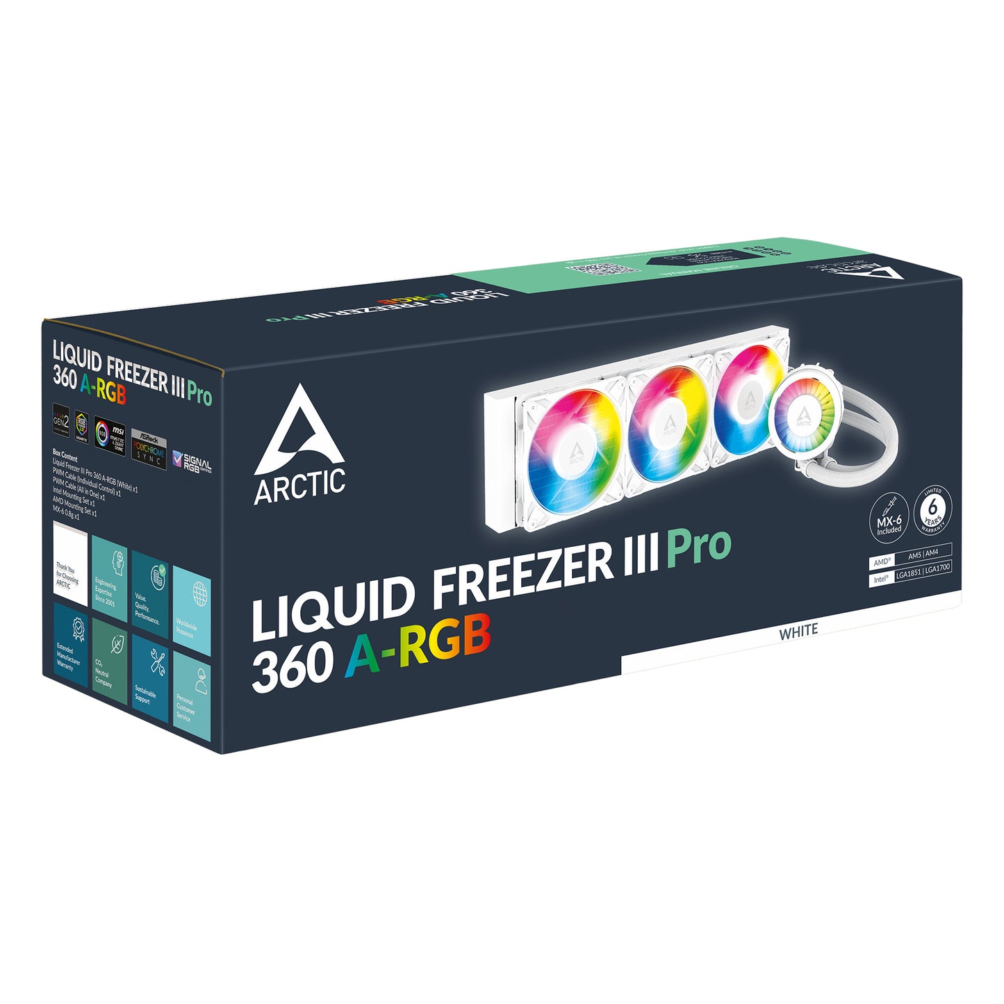 Arctic Liquid Freezer III Pro 360 (Black/White)