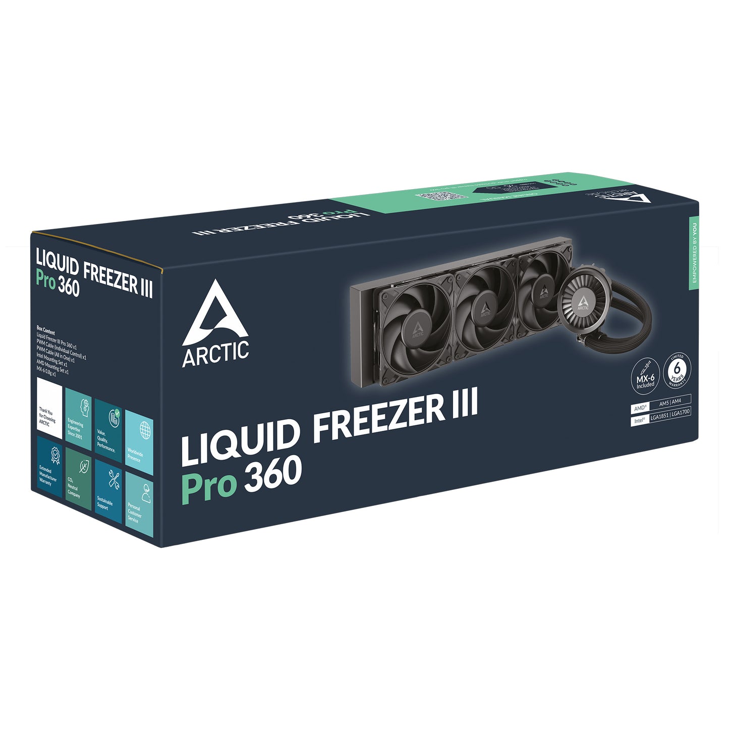 Arctic Liquid Freezer III Pro 360 (Black/White)