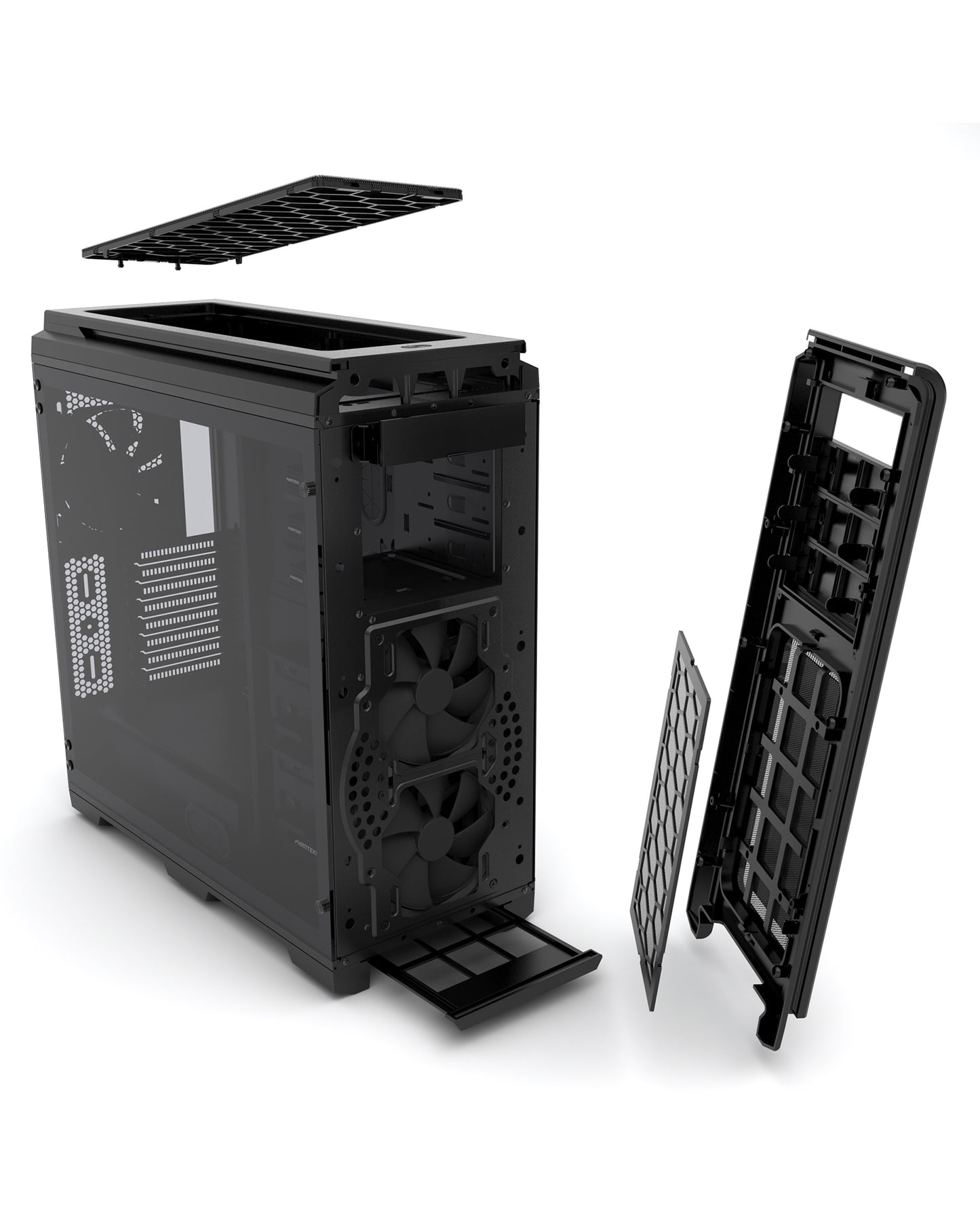 Phanteks Enthoo Luxe Full Tower, Tempered Glass Window w/ Multi Colors LED (PH-ES614LTG)