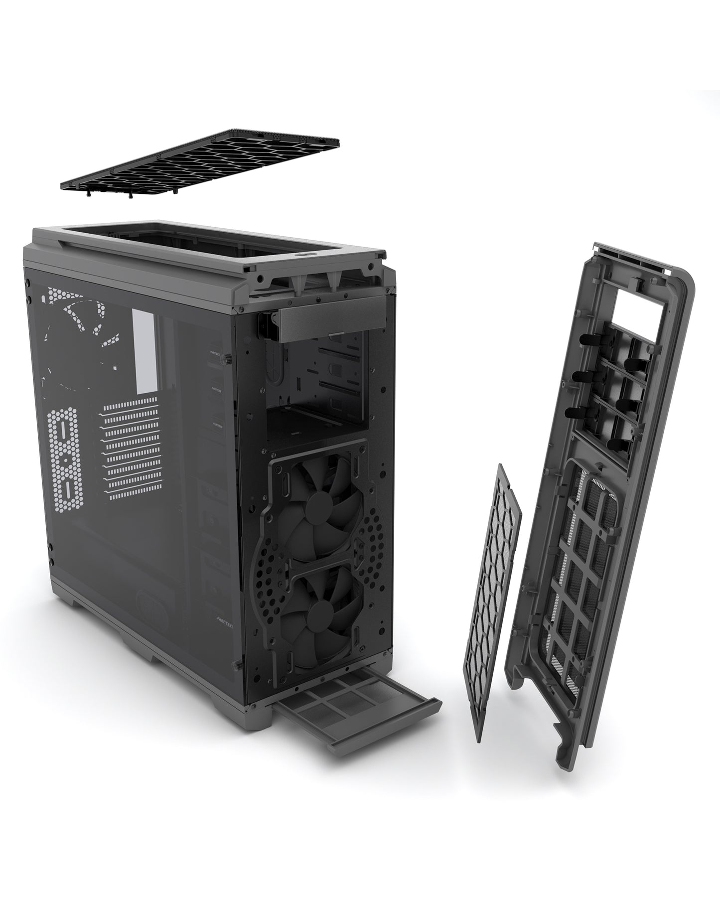 Phanteks Enthoo Luxe Full Tower, Tempered Glass Window w/ Multi Colors LED (PH-ES614LTG)