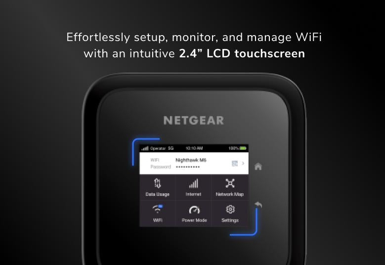 NETGEAR Nighthawk M6 MR6150 5G Mobile Hotspot Router Unlocked, Up to 2.5Gbps, Certified with AT&T and T-Mobile (CC) (MR6150-100EUS)