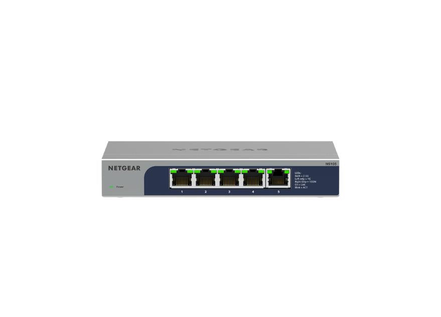 NETGEAR 5 Port Multi-Gig 2.5G Unmanaged Switch (MS105-100UKS)