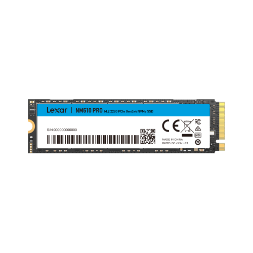 Lexar NM610 Pro M.2 2280 NVMe SSD Gen 3x4