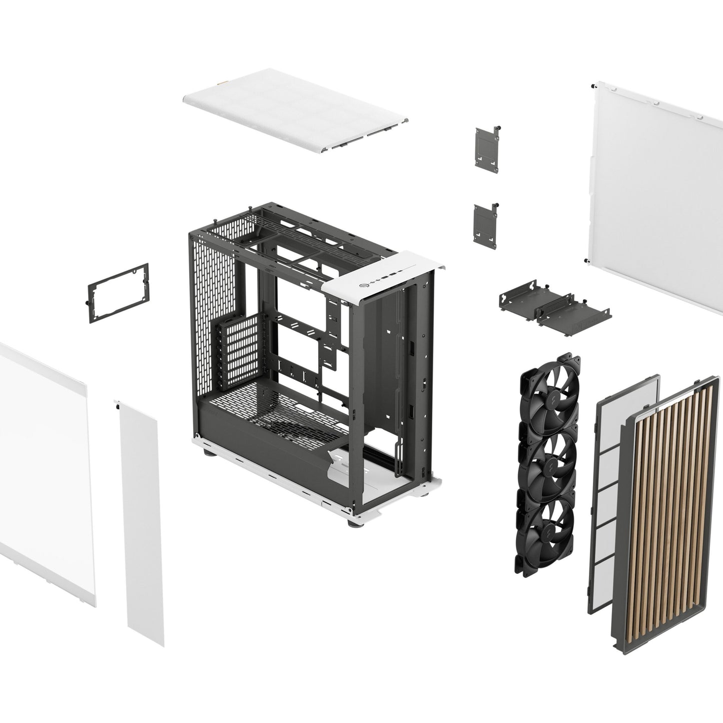 Fractal Design North XL RC Chalk White TG Clear Tint