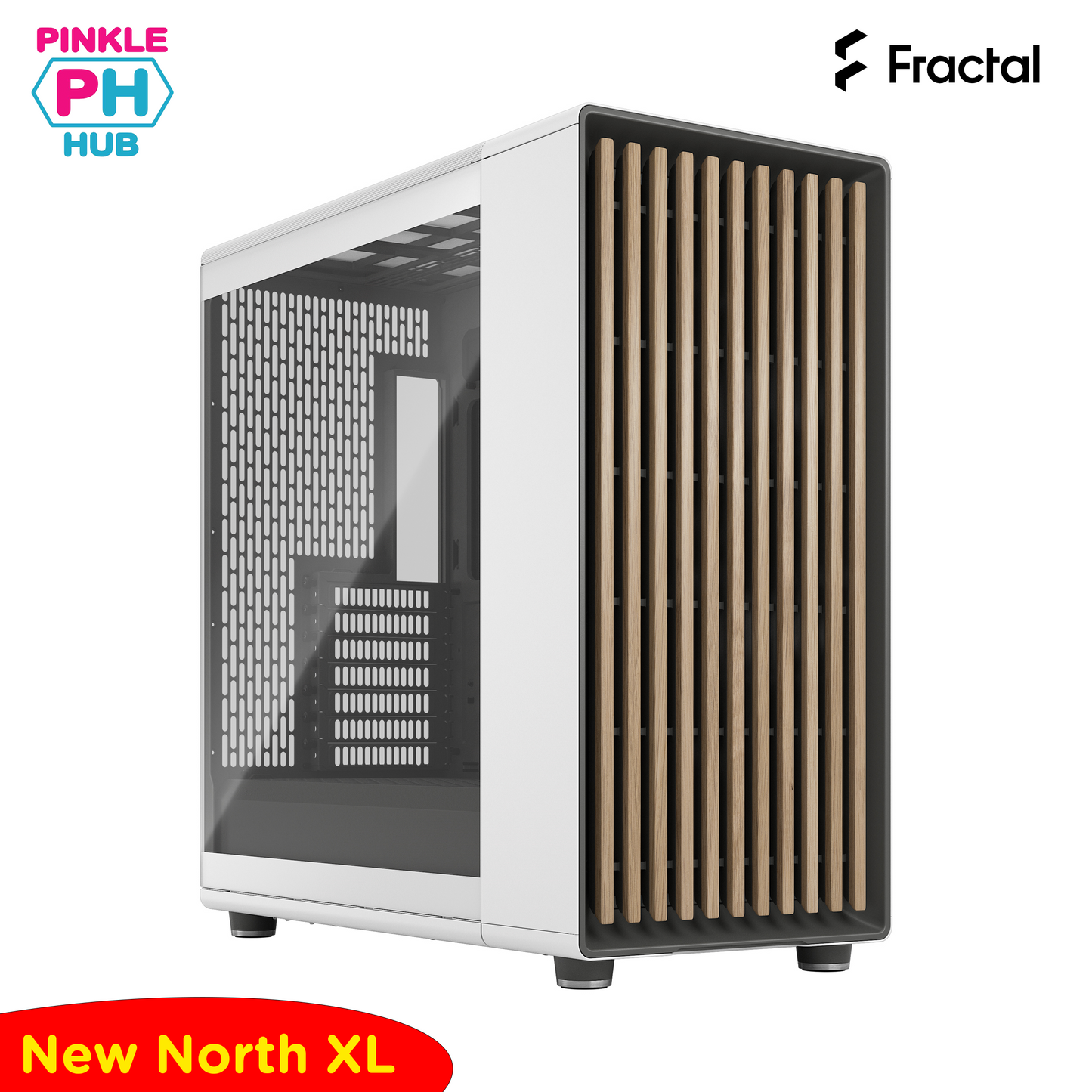 Fractal Design North XL Chalk White TG Clear