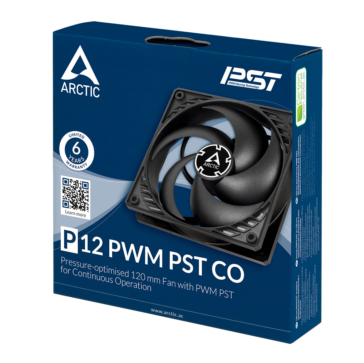 Arctic P12 PWM PST CO 120 mm PWM Fan with Cable Splitter for Continuous Operation