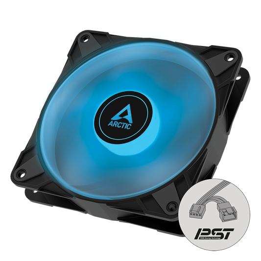ARCTIC P12 PWM PST RGB Semi-Passive 120 mm Case Fan with Analogue RGB (ACFAN00186A)
