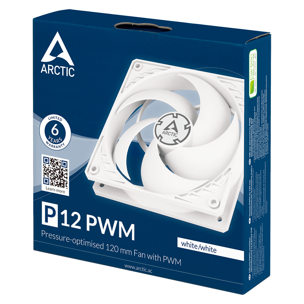 Arctic P12 PWM Pressure-Optimised 120 mm Fan with PWM Pressure-optimised, Quiet Motor