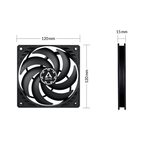 Arctic P12 Slim PWM PST Pressure-Optimised 120 mm PWM Fan with integrated Y-Cable