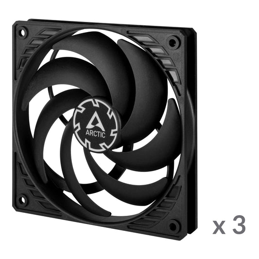 Arctic P12 Slim PWM PST Pressure-Optimised 120 mm PWM Fan with integrated Y-Cable 3 Pack ( ACFAN00275A)