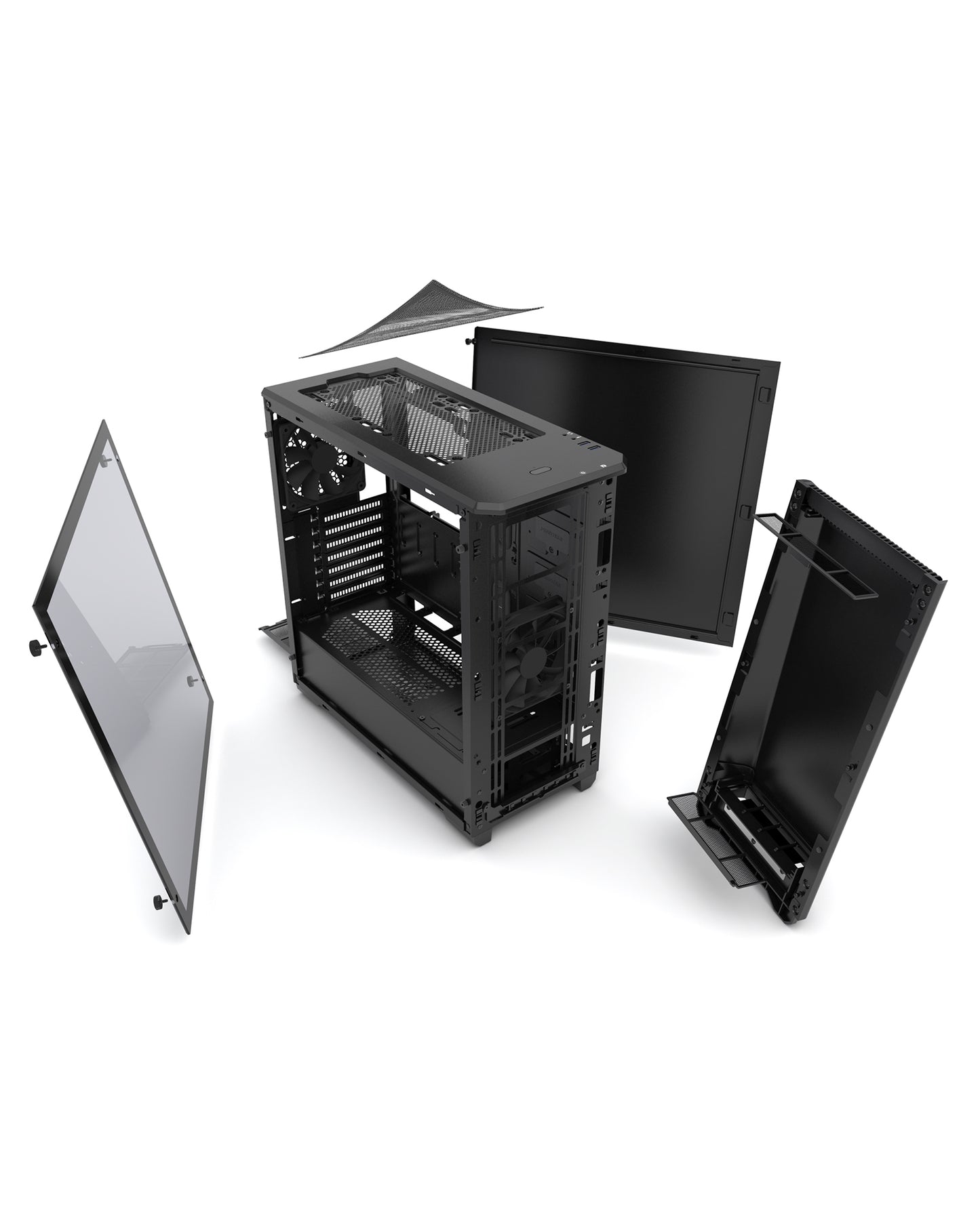 Phanteks Eclipse P400A Digital ATX Mid-tower Mesh Front Panel, Tempered Glass, Digital-RGB (PH-EC400ATG)