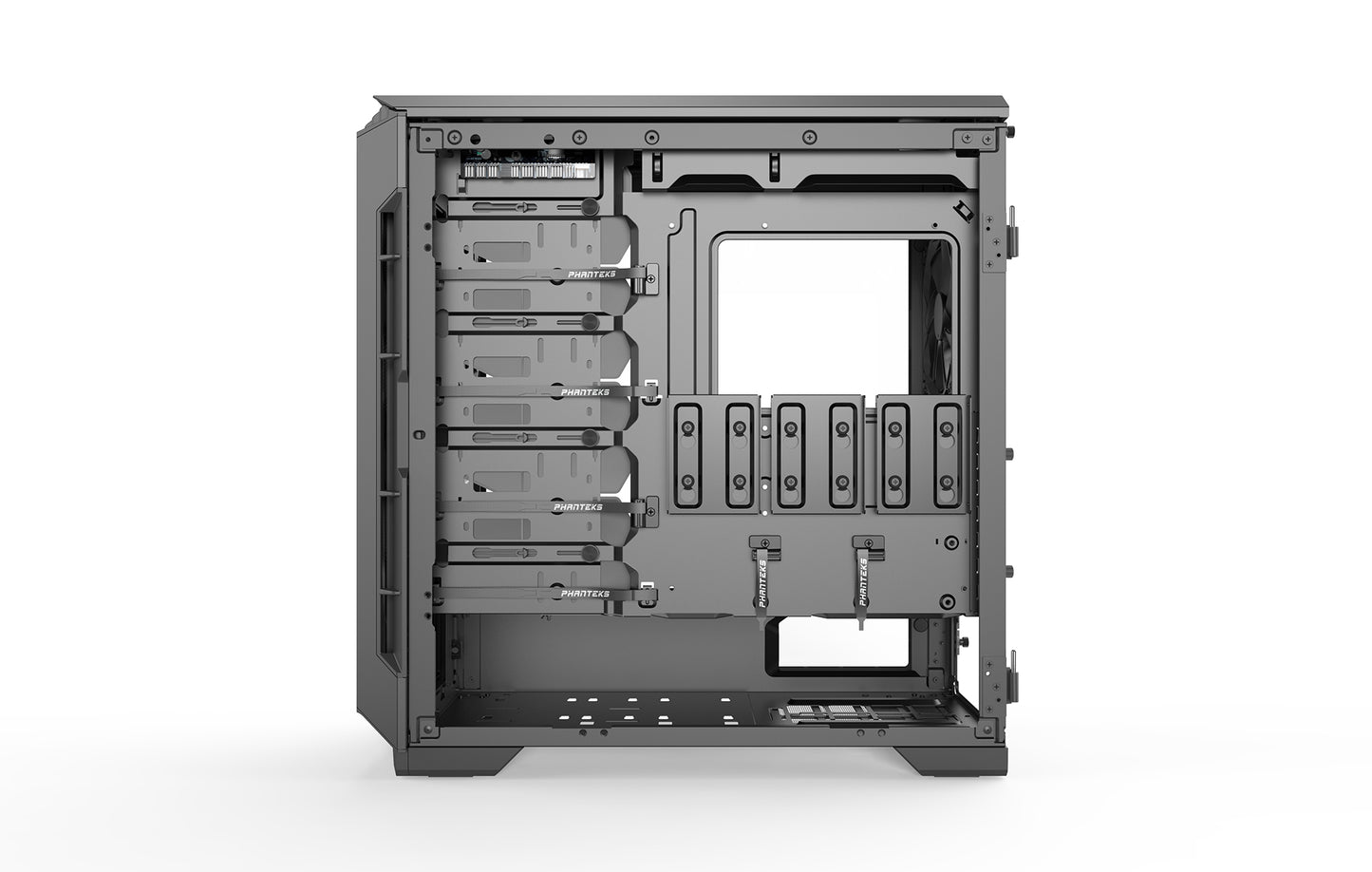 Phanteks Eclipse P600S Hybrid Silent and Performance ATX Chassis -Tempered Glass, Fabric Filter, Dual System Support, PWM hub, Sound dampening Panels (PH-EC600PSTG)