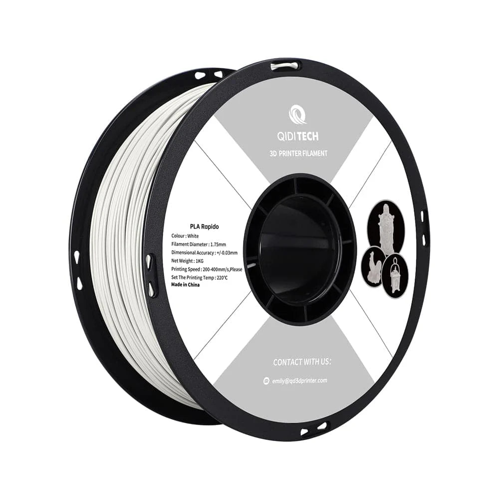 QIDI PLA Rapido Filament Black 1.75mm 3D Printer