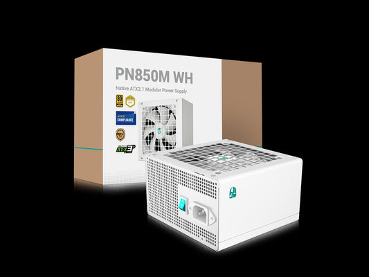 DEEPCOOL GamerStorm PN850M 850W WH 80+ Gold Native ATX3.1 Modular Power Supply - White