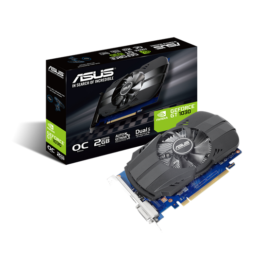ASUS Phoenix GeForce® GT 1030 OC edition 2GB GDDR5 is the best for compact PC build and home entertainment