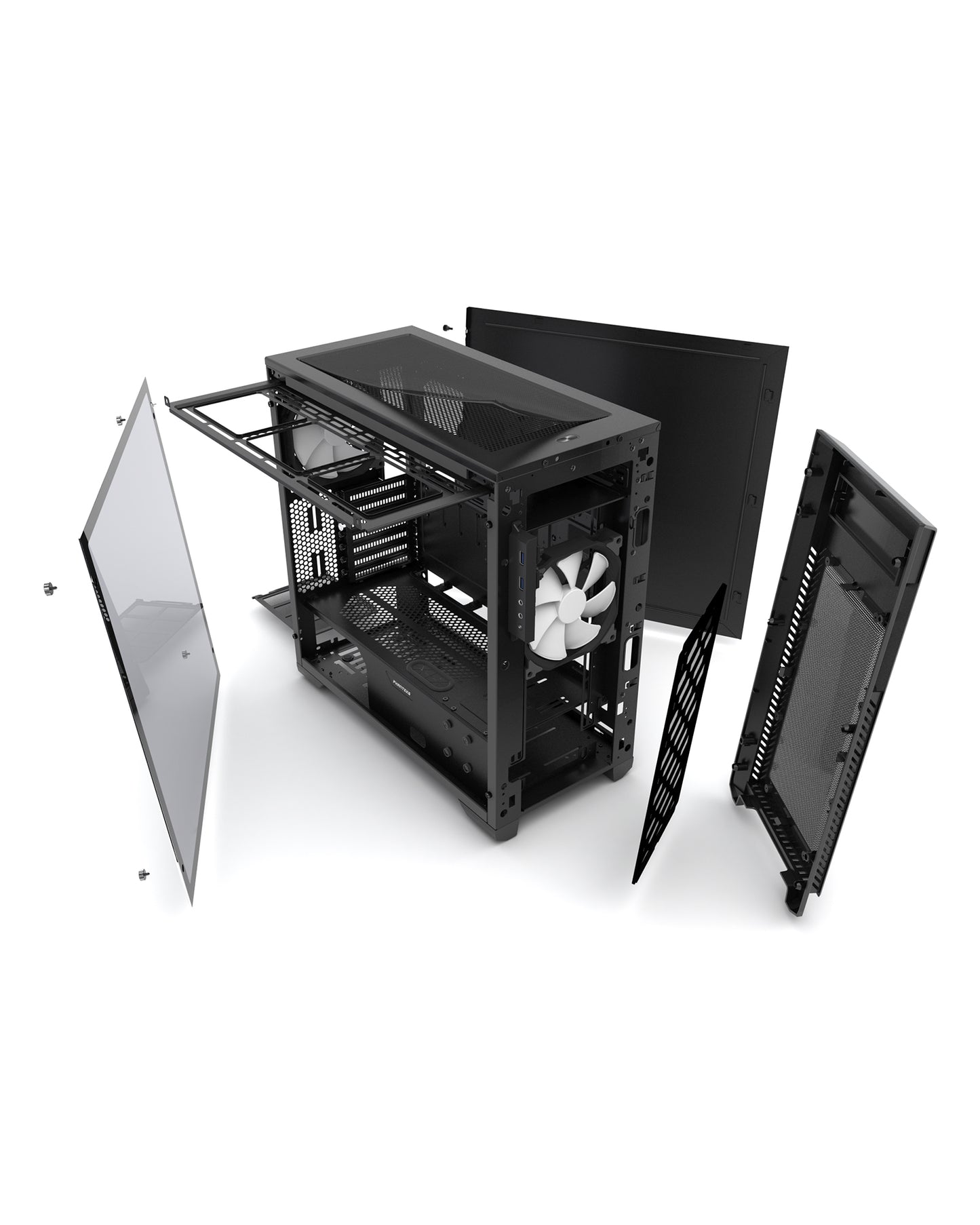 Phanteks Enthoo Pro M ATX Tower Chassis with Full Tempered Glass (PH-ES515PTG)