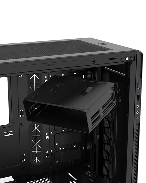 Phanteks Enthoo Pro M ATX Tower Chassis with Full Tempered Glass (PH-ES515PTG)
