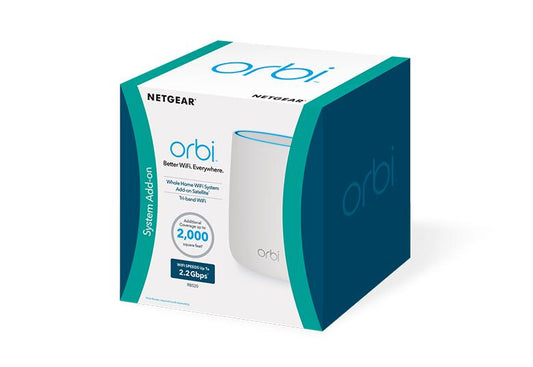 NETGEAR AC2200 Orbi Tri-band Add-on Satellite, 2.2Gbps (RBS20-100SQR)