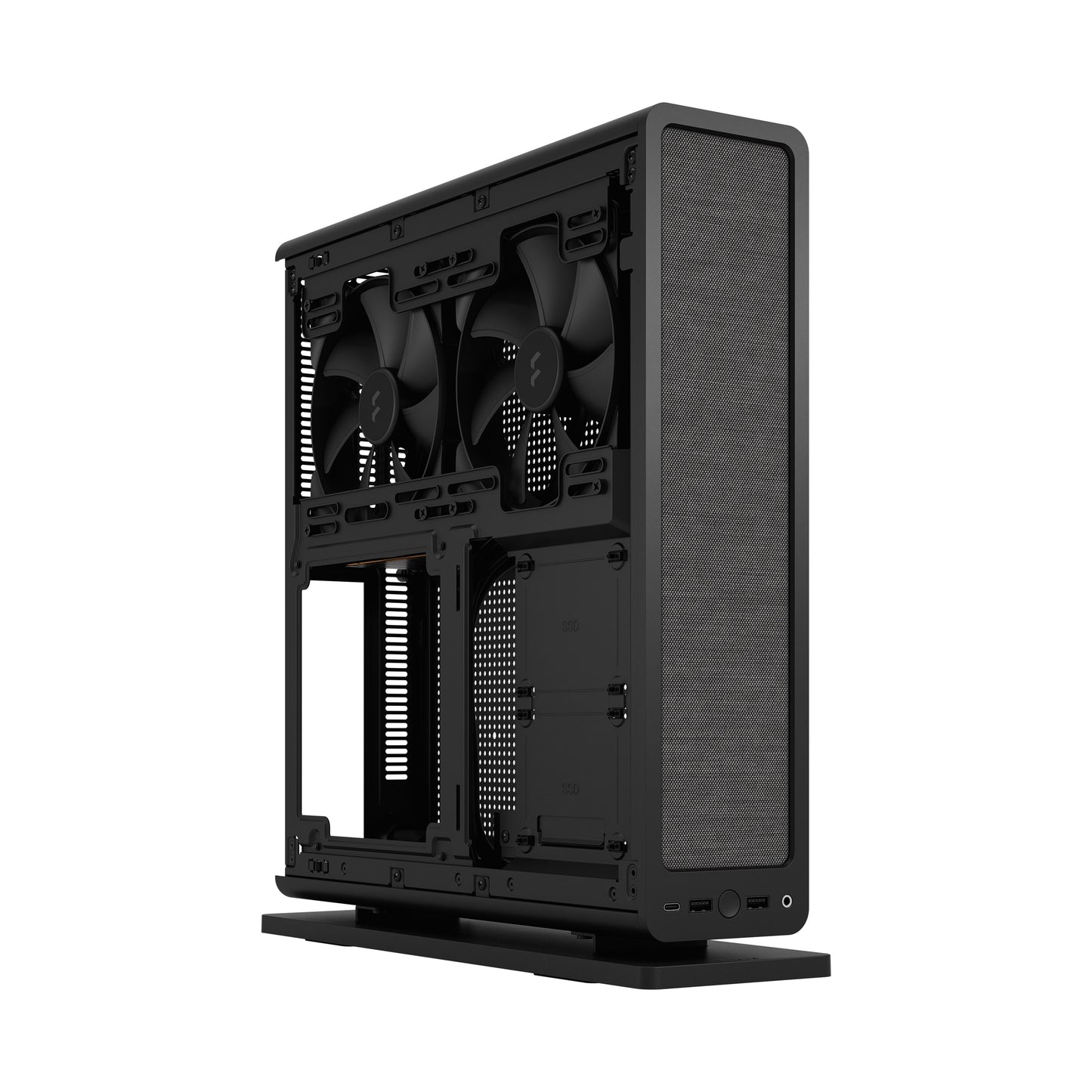 Fractal Design Ridge Black Mini-ITX Slim Small Form Factor Console PC Case (FD-C-RID1N)