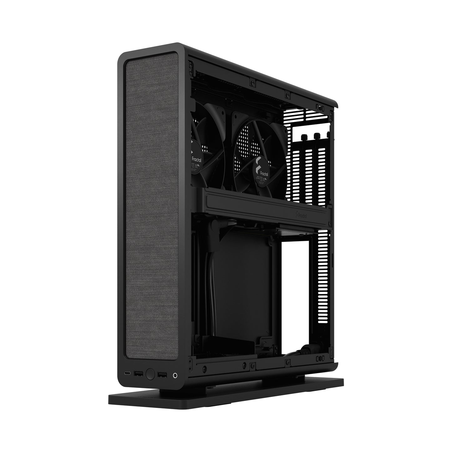 Fractal Design Ridge Black Mini-ITX Slim Small Form Factor Console PC Case (FD-C-RID1N)