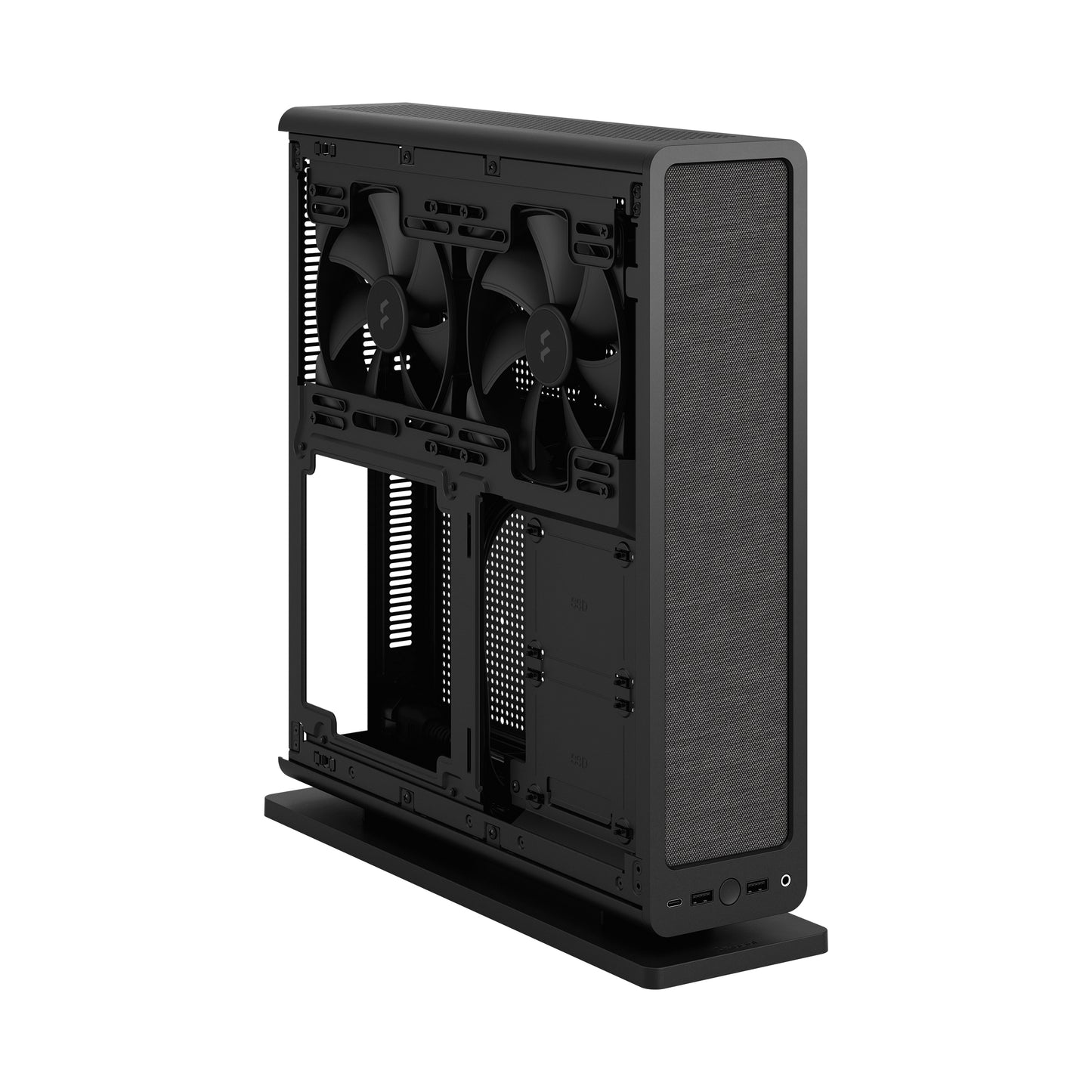 Fractal Design Ridge Black Mini-ITX Slim Small Form Factor Console PC Case (FD-C-RID1N)