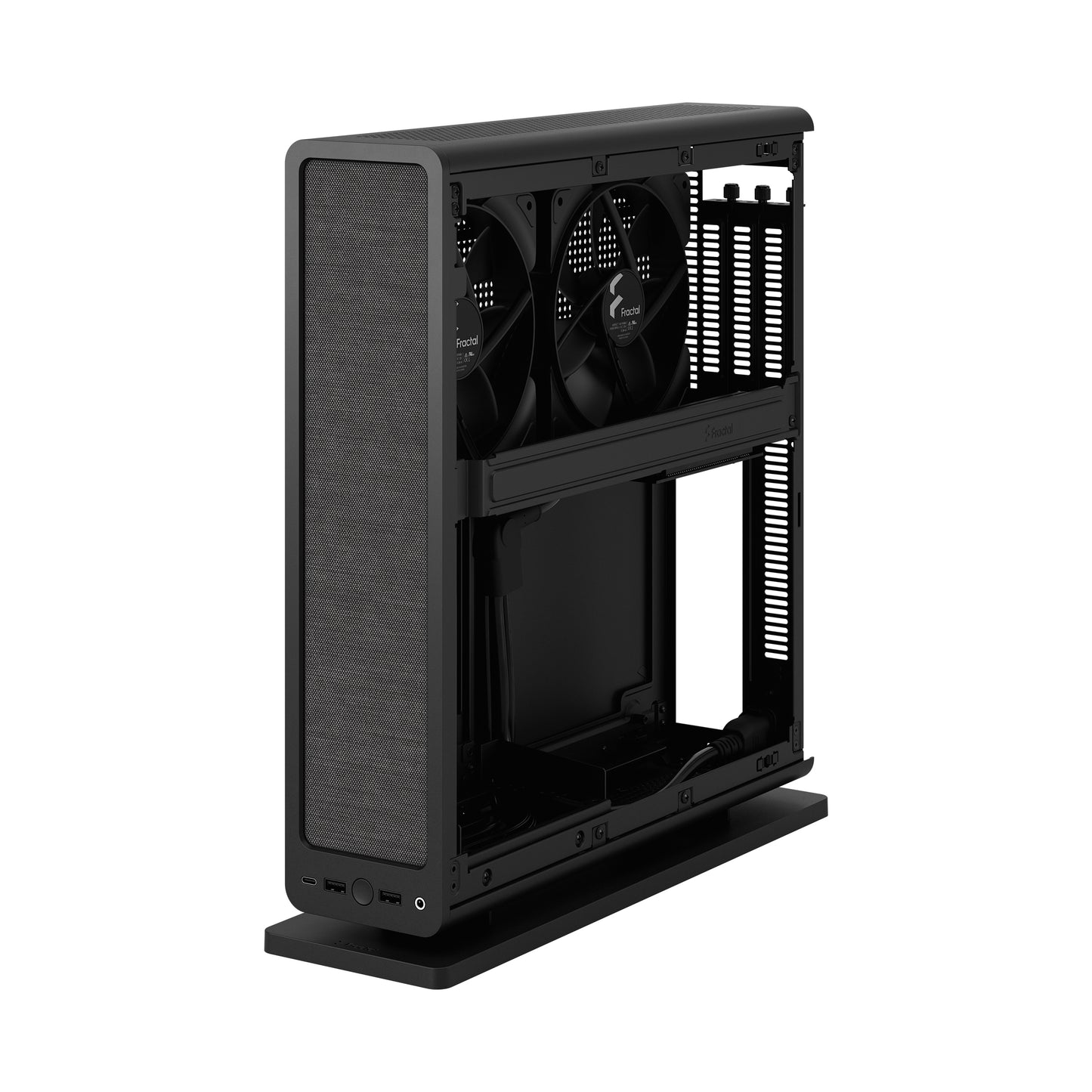 Fractal Design Ridge Black Mini-ITX Slim Small Form Factor Console PC Case (FD-C-RID1N)