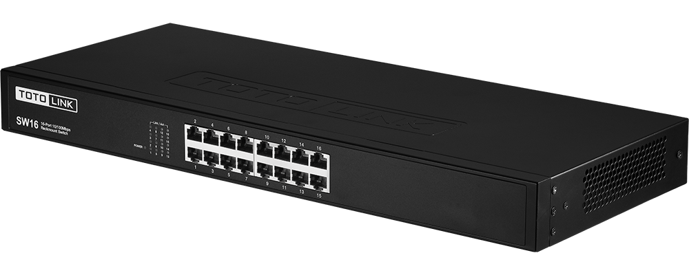 TotoLink SW16 16 Port 10/100Mbps Unmanaged Switch