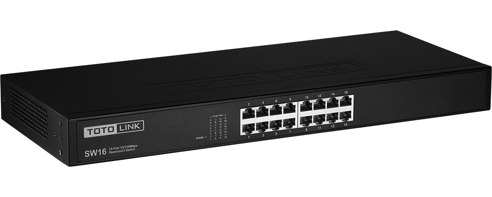 TotoLink SW16 16 Port 10/100Mbps Unmanaged Switch