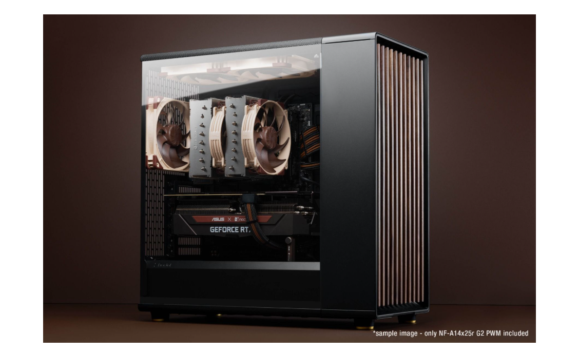 Noctua NF-A14x25r G2 PWM, Premium-Quality Quiet Round-Frame 140mm PC Fan, 4-pin