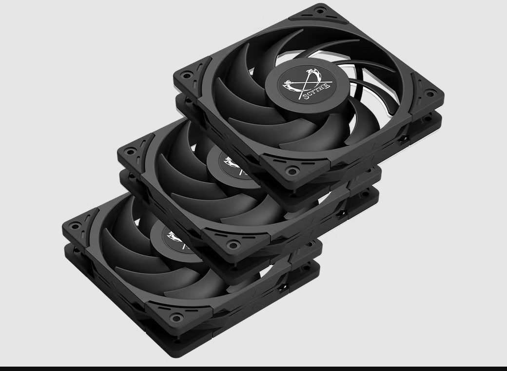 Scythe Wonder Tornado 120 PWM (up to 2500 RPM) - 3 Pack