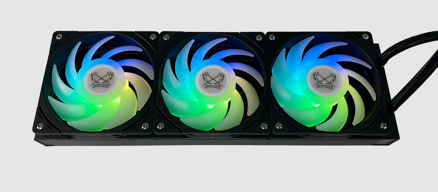 Scythe Wonder Tornado 120 PWM (up to 2500 RPM) ARGB - 3 Pack - Black