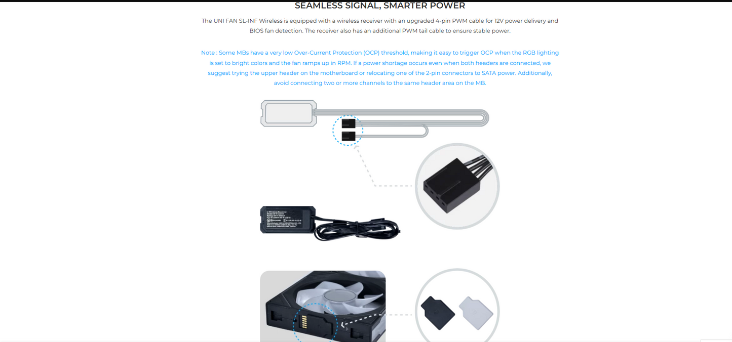 Lian Li UNI FAN SL-INF Wireless 120mm fans
