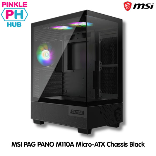 MSI PAG PANO M110A Micro-ATX Gaming Chassis – Black