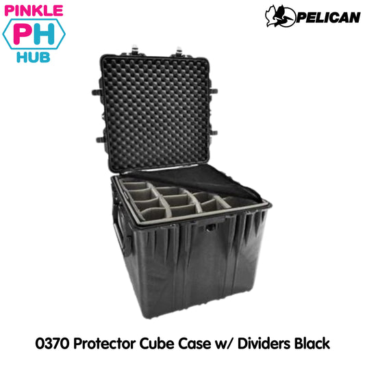 Pelican 0370 Protector Cube Case w/ Dividers Black