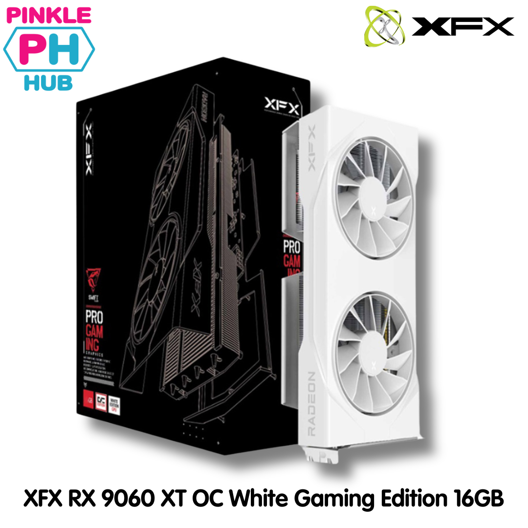 XFX Swift AMD Radeon RX 9060 XT OC White Gaming Edition 16GB