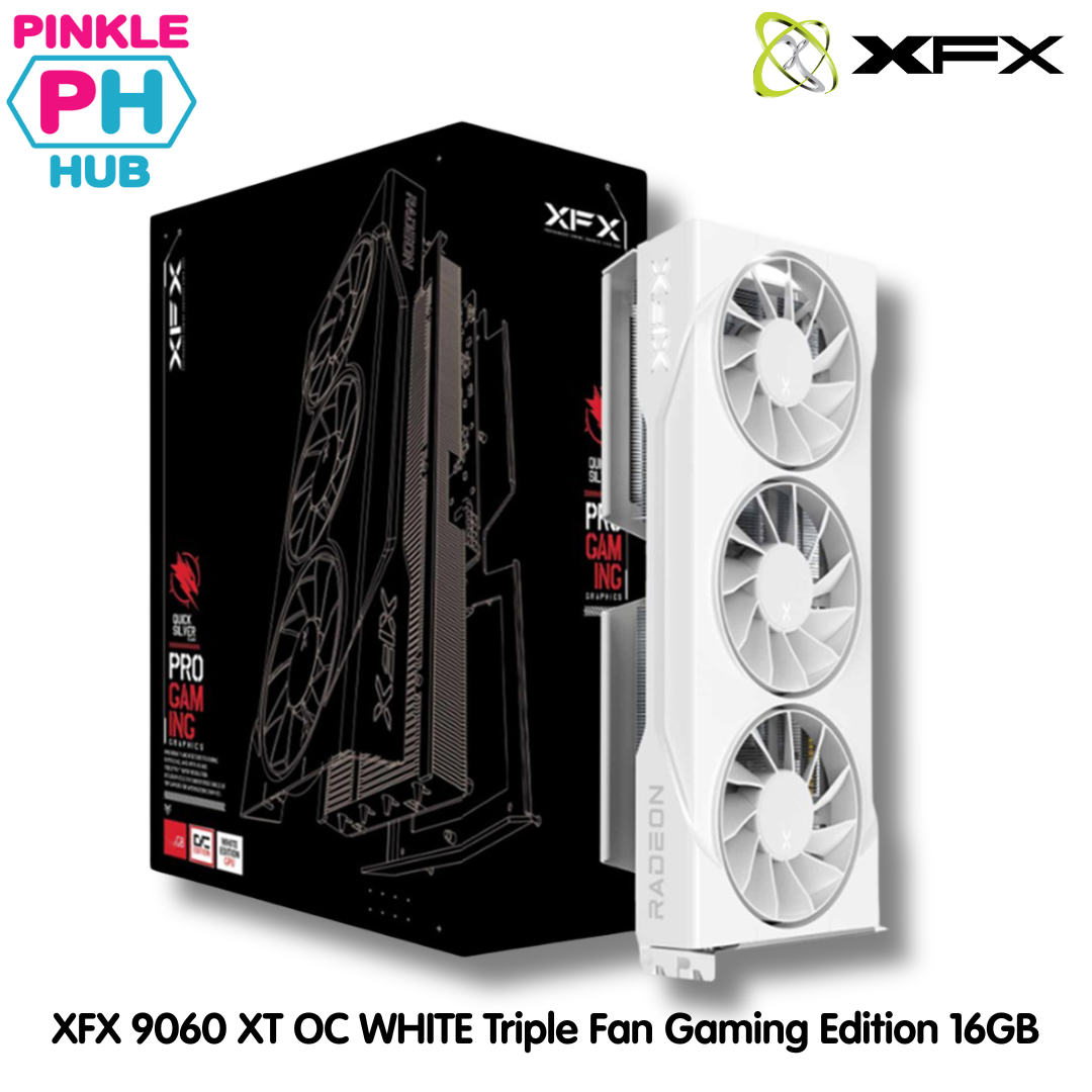 XFX Swift AMD Radeon RX 9060 XT OC White Triple Fan Gaming Edition 16GB