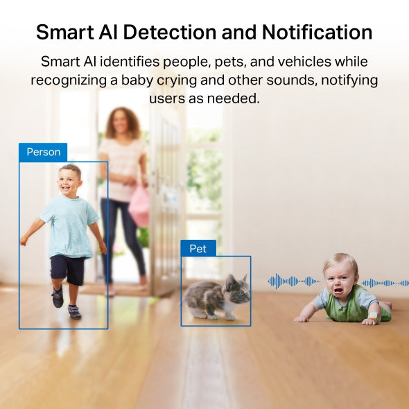 Tp-Link Tapo C225 I Pan/Tilt AI Home Security Wi-Fi Camera
