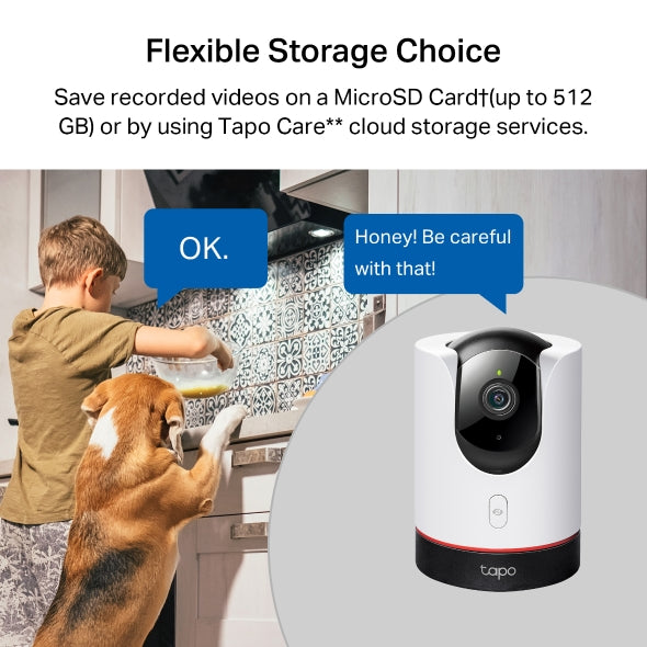 Tp-Link Tapo C225 I Pan/Tilt AI Home Security Wi-Fi Camera