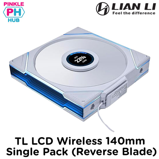 Lian Li UNI FAN TL WIRELESS LCD 140mm - Reverse Blade ( Single Pack)