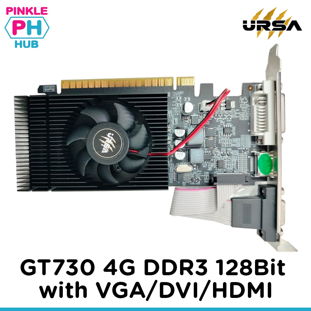 URSA GT730 4G DDR3 128Bit ith VGA/DVI/HDMI