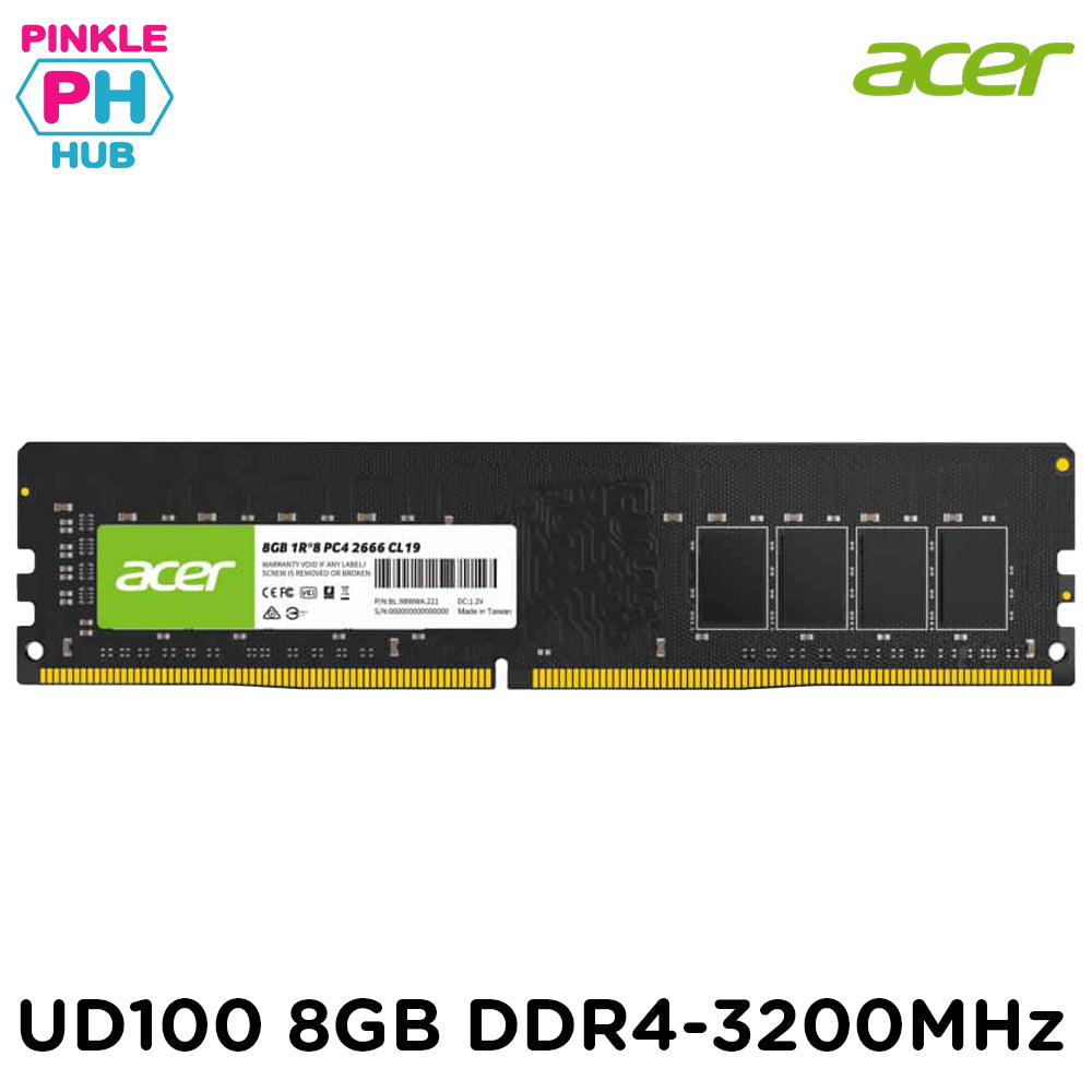 Acer UD100 8GB DDR4 3200MHZ UDIMM MEMORY